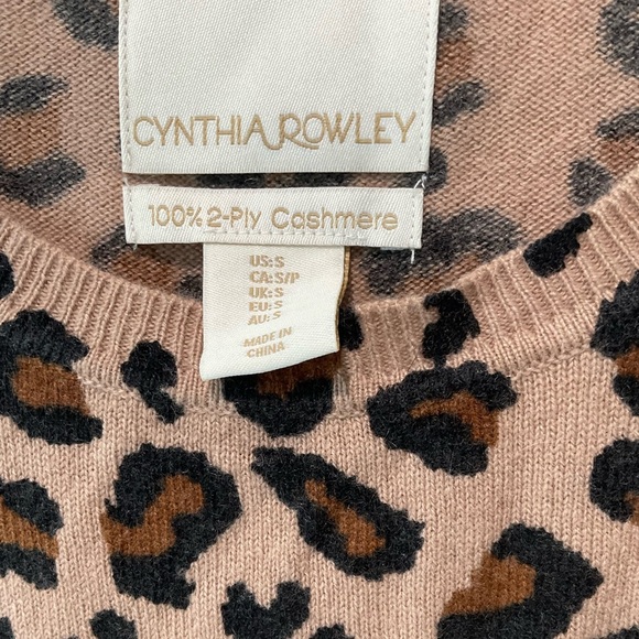Cynthia Rowley Leopard Print Sweater - Picture 4 of 4